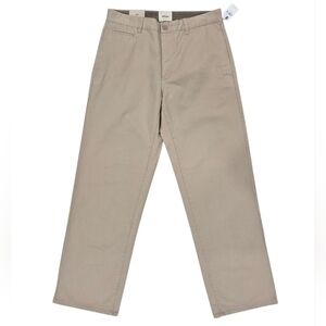 Y2K Gap Hudson pants men's 33x32 tan loose straight leg 100% cotton dead stock